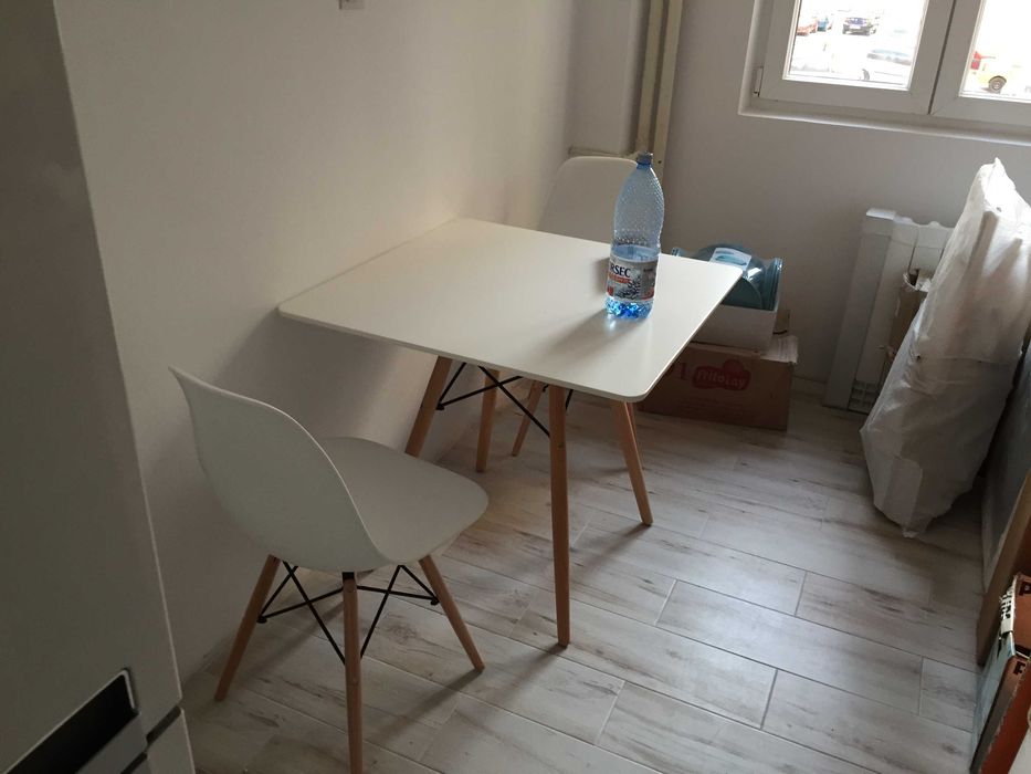 Set 2 scaune si masa din MDF in stil scandinav