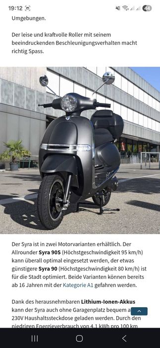 Scuter Electric Syra 90 ( făra permis )