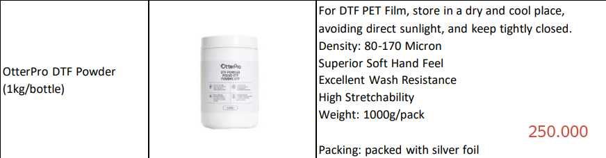 расходные материалы DTF печать