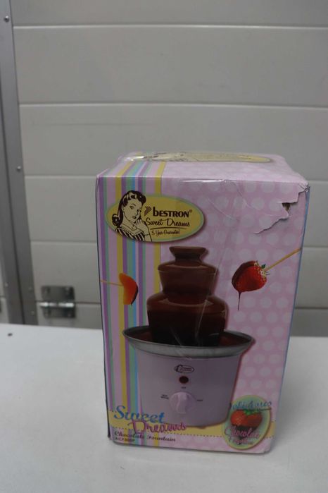 Шоколадов фонтан Bestron, 3 нива розов, 15,5x15,5x24,5см 60W