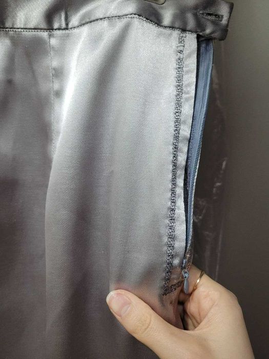 Юбка-карандаш в пол, атласная, 40-42 р