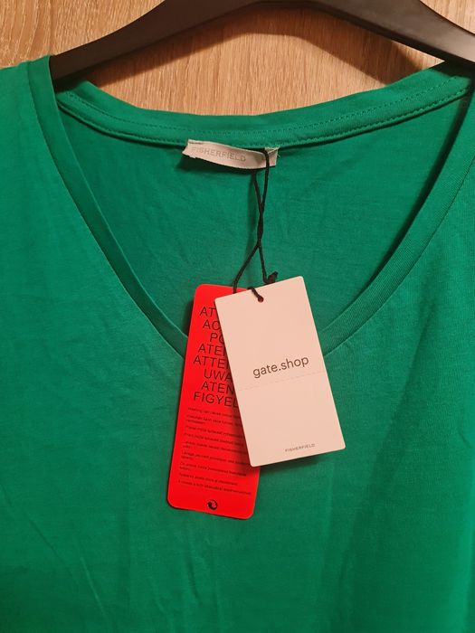 Rochie verde, de vara, NOUA, marime L, cu eticheta, din bumbac