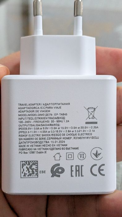 Încărcător Super Fast Charging 45W + Cablu 5A - Nou