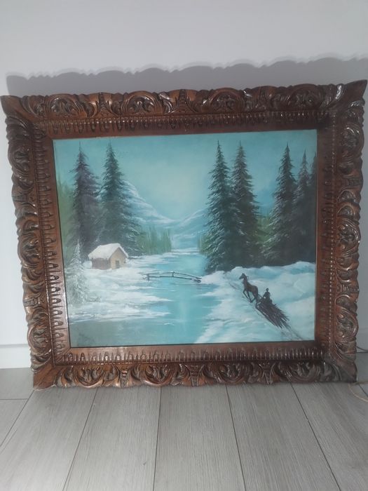 Tablouri vechi. Pictură pe pânză.