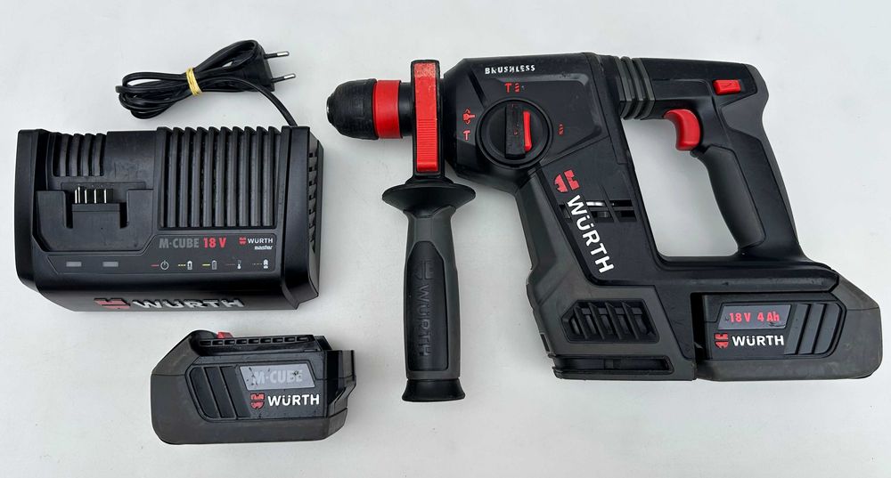 Wurth ABH 18 Compact - Безчетков акумулаторен перфоратор M-Cube 2x18V 4.0Ah