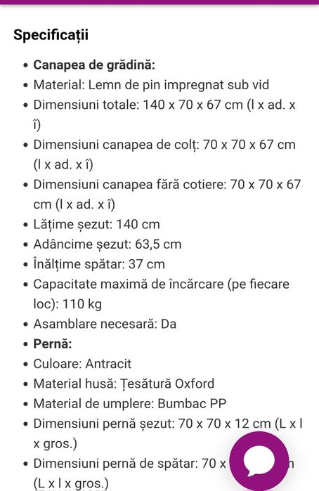 Canapea exterior-vidaXL