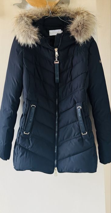 Бутикови Зимни Якета с Богата Яка Естествен Косъм от Лисица, Нови