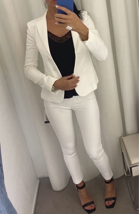 Бяло сако Patrizia Pepe, размер 42