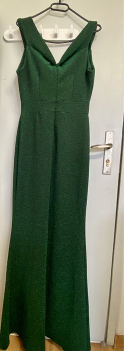 Нова официална зелена  рокля от Италия