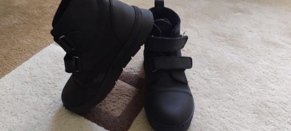 Силиконови ботуши/пухени/ за сняг;Детски боти естествена кожа;Стоножки