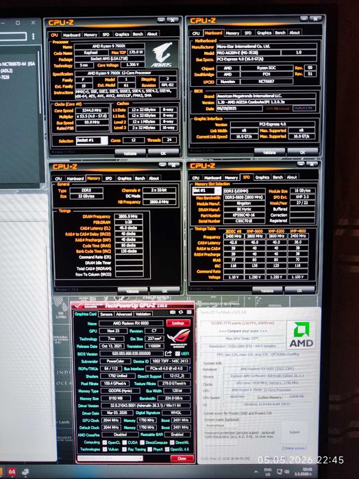 Геймърски Ryzen 9 7900X, RX 6600 8GB, RAM 32GB DDR5