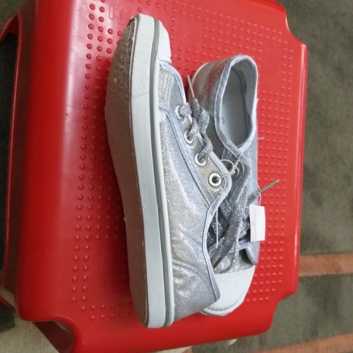 Кецки за момиче, сребристи