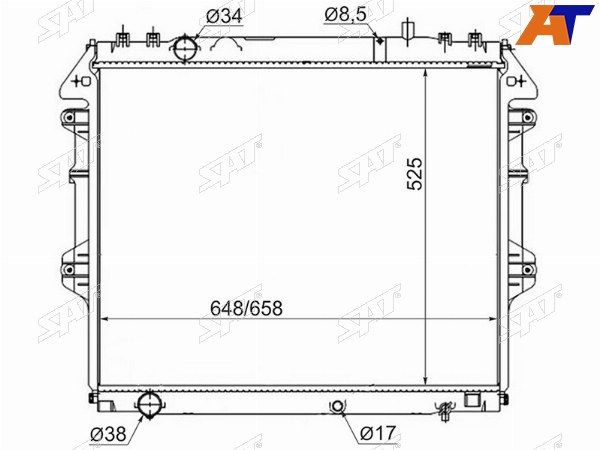 Радиатор Toyota Fortuner