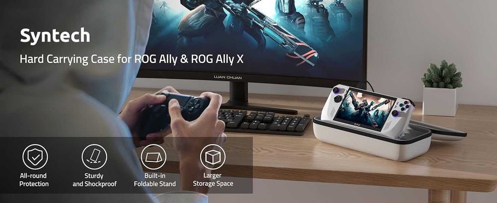 *НОВ* Твърд калъф за съхранение Syntech за Asus Rog Ally и Rog Ally X