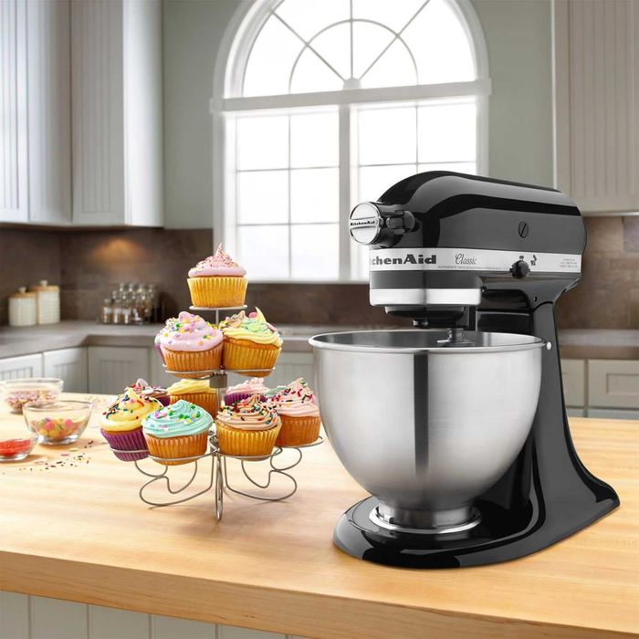 Нов Планетарен Миксер с Купа Кухненски Робот KitchenAid 5K45SSEOB, 4.3 л, Сlassic, 2 години Гаранция