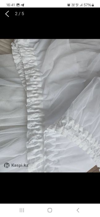 Тюль белая сетка