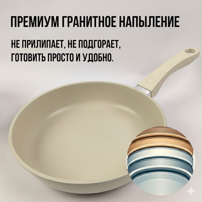 Набор премиальных гранитных сковородок