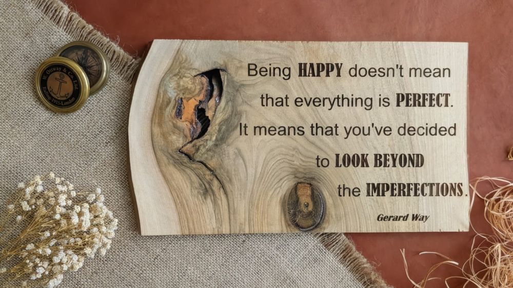 Placa lemn motivationala