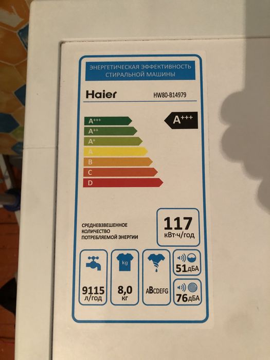 Стиральная машина от Haier