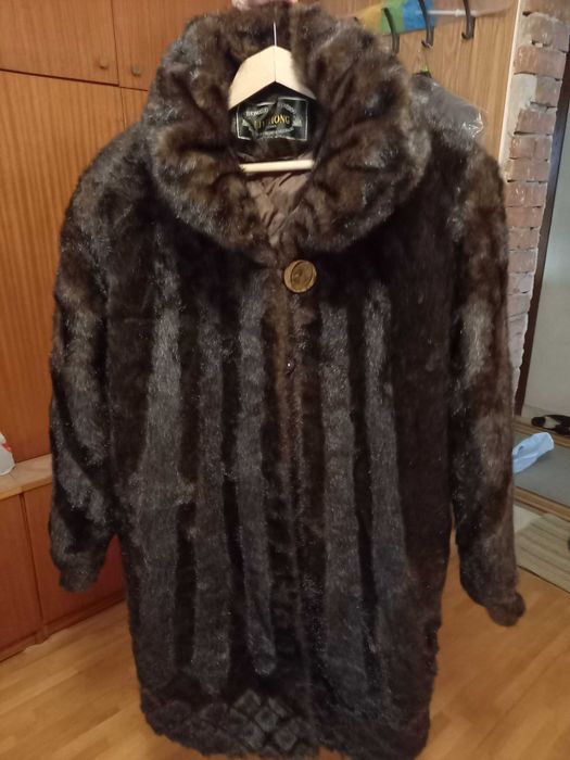 Дамско кожено палто