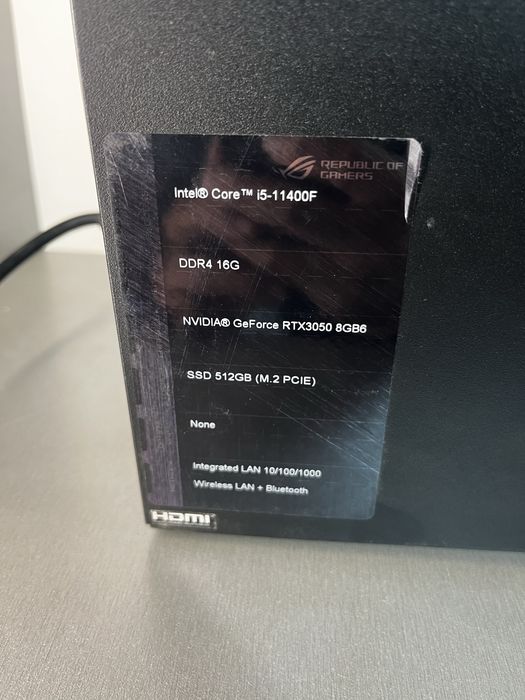 Asus RoG Strix i5-11400f/16/RTX3050