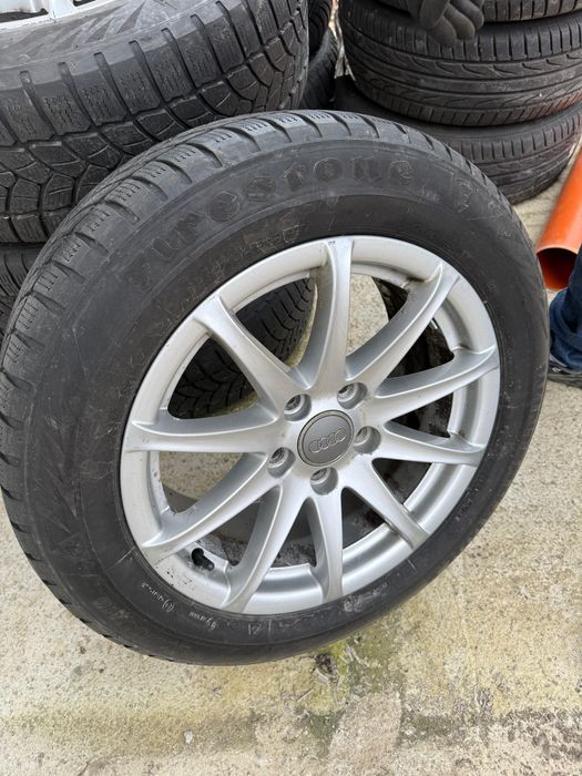 Roti Audi sau gama vag, 5x100, 205/60 R16 cu anvelope iarna