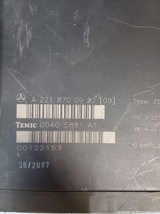 Modul Control Scaune Mercedes-Benz S-Class Ii (W221, C215) [ 2005 - 20