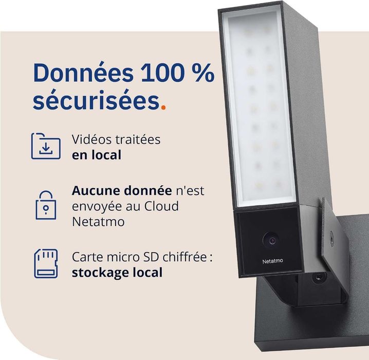 Cameră de supraveghere inteligentă exterior Netatmo cu sirenă de 105dB