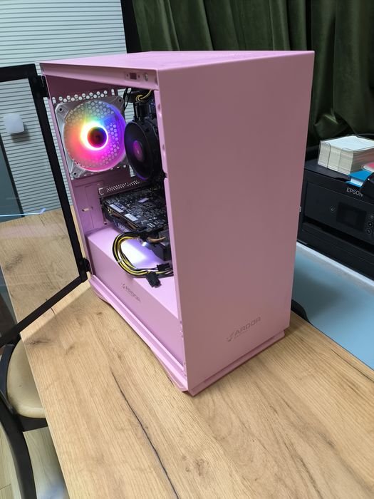 Розовый ПК | GTX1660ti 6Gb | Ryzen 3400G | 16Gb Ram | SDD | 650w PSU