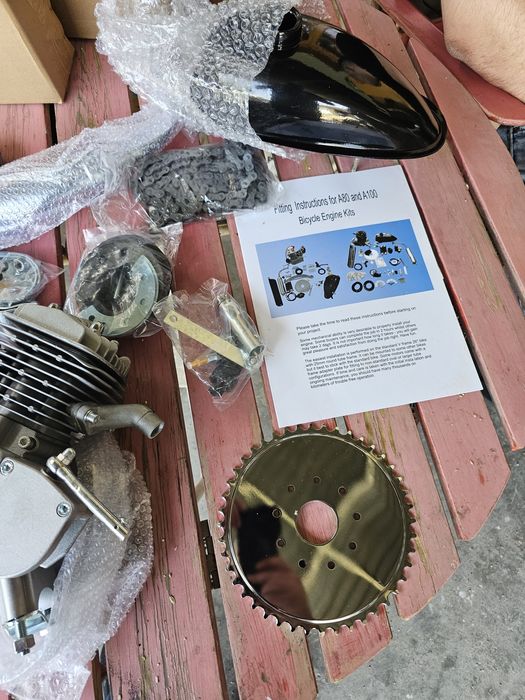 Продается новый велосипедный мотор 80 кубов