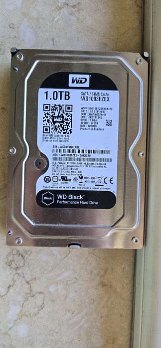 Хард диск WD черен 1тб