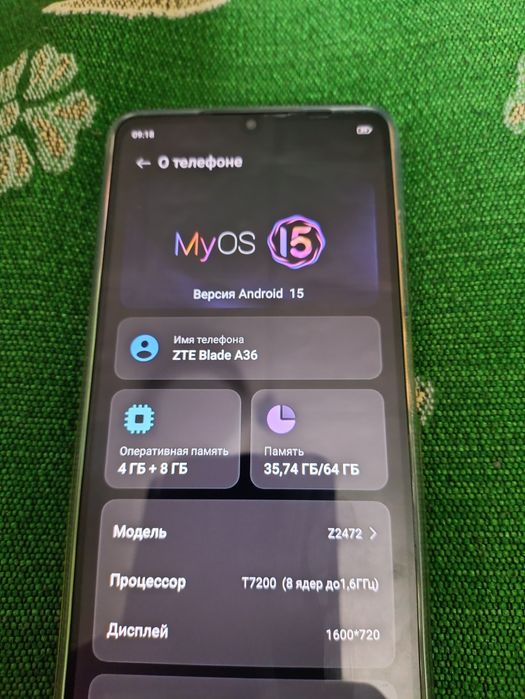 Смартфон ZTE Blade A36