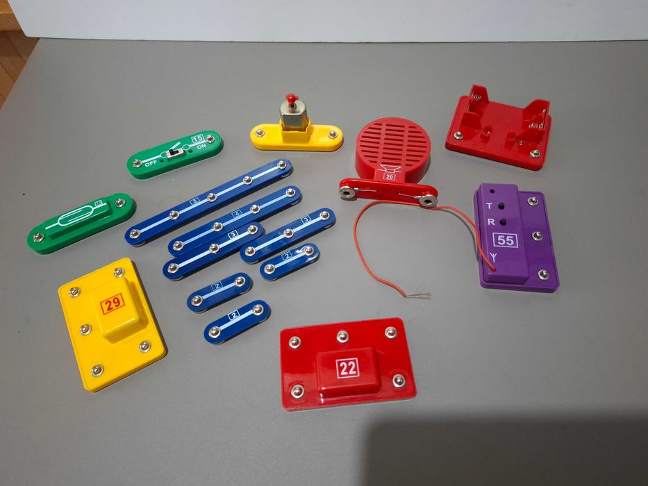Piese joc incomplet kit constructie circuite electronice
