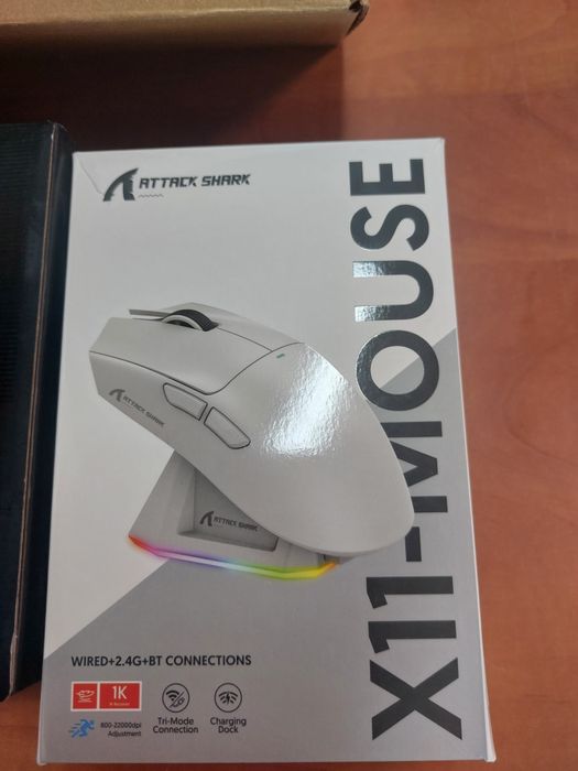 Kit gaming tastatura mecan+mouse wireless Mambasnake x60HE+x11-M  noi