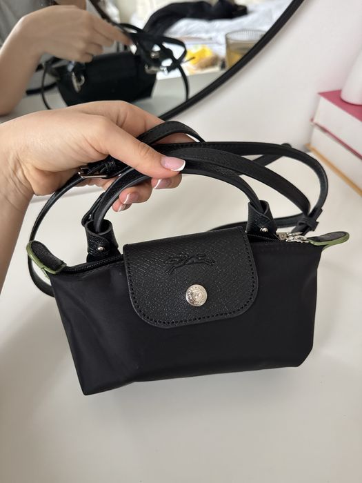 Longchamp mini Lepliage черна
