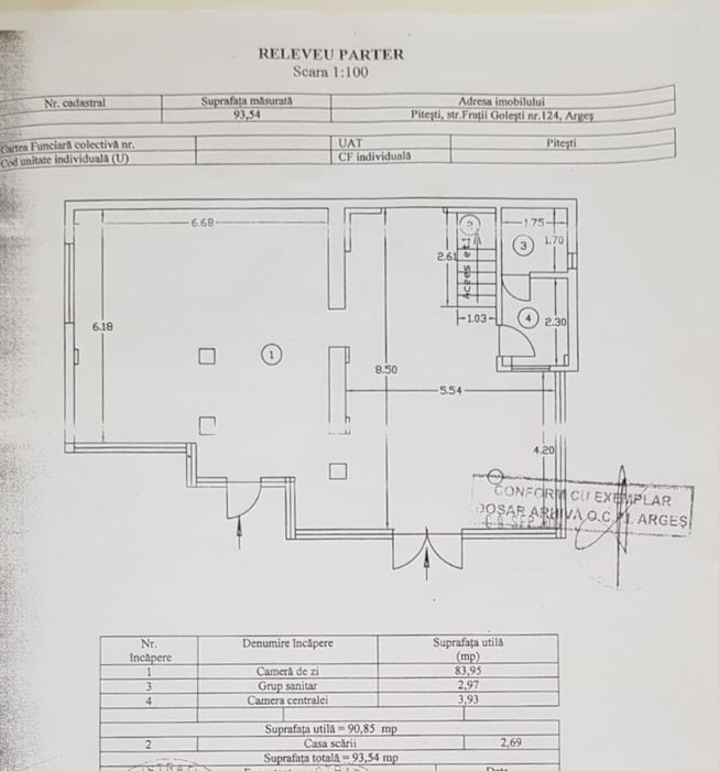 Cladire de inchiriat, Spatiu Comercial, Birouri Pitesti Fratii Golesti