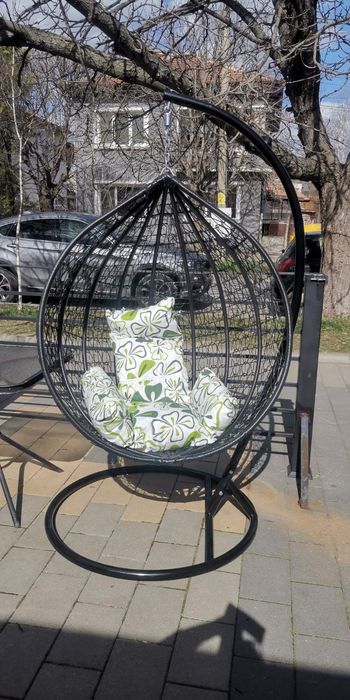 Луксозна градинска люлка тип гнездо