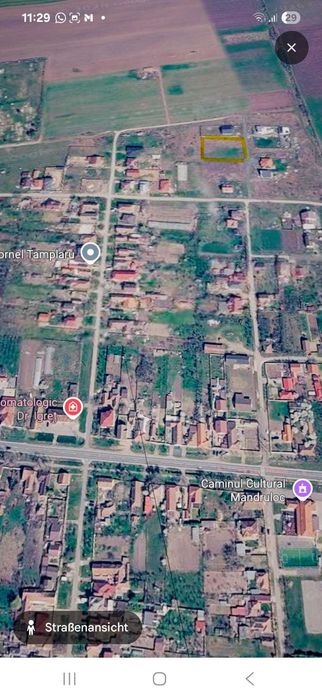 Teren intravilan 1000 m2 Mandruloc-Arad zona linistita cu utilitati 44.000 EUR