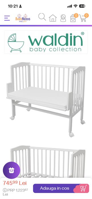 Co-sleeper bebe Waldin