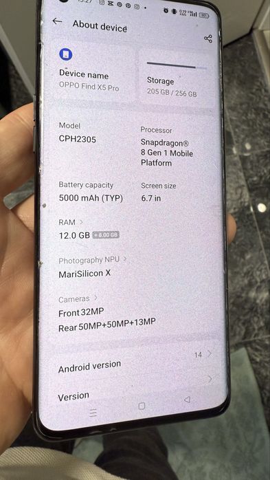 Oppo find X5 Pro 12 gb + ram , 256 gb stocare
