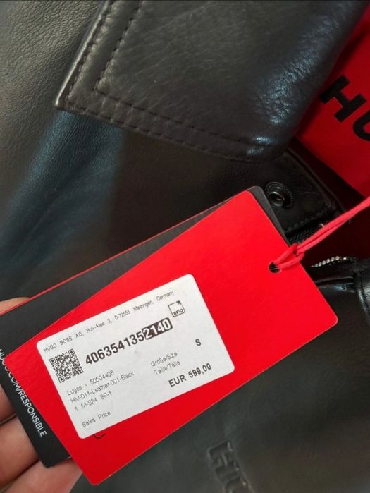 Geaca de piele Hugo Boss