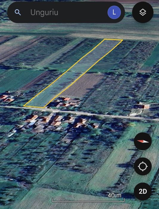 Teren Unguriu-Buzau! Gaze, Apa, Electricitate, Asfalt