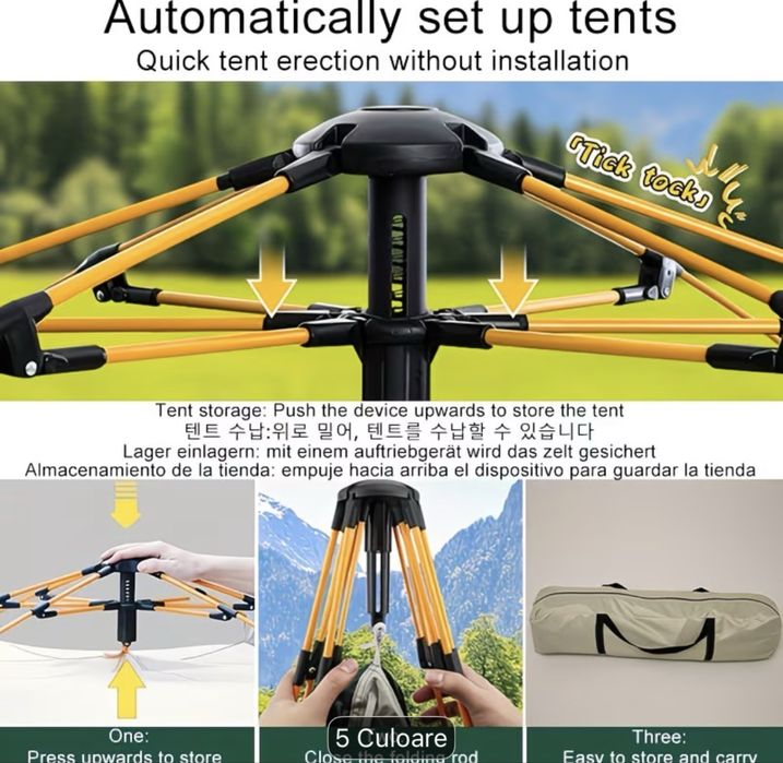 Cort automat,impermiabil excelent pentru festivaluri si campinguri!