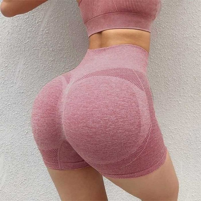 Къси панталони за Фитнес и Йога с висока талия за повдигане на дупето