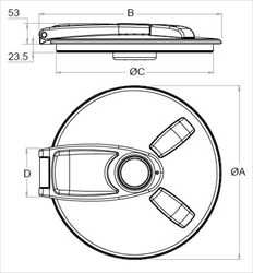 Capac bazin masina erbicidat D 255-D 357- D457