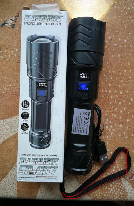 Продавам 5 броя нови мощни лед фенери