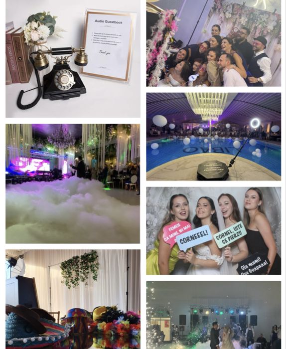 Cabina Foto/ Oglinda Magica, Fum greu, Artificii, Platforma 360, Baloa