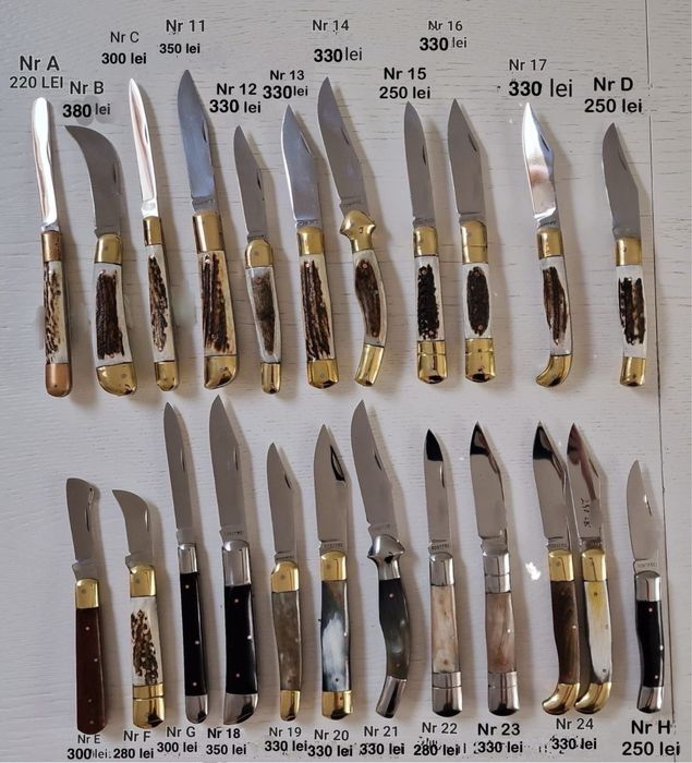 Briceag unguresc, briceagul lucrat manual, vanatoresc, traditional