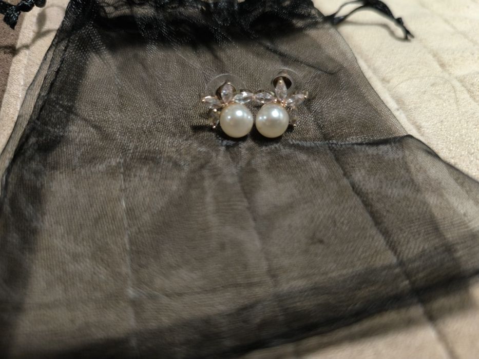 Дамски обеци с перли и бухалчета
