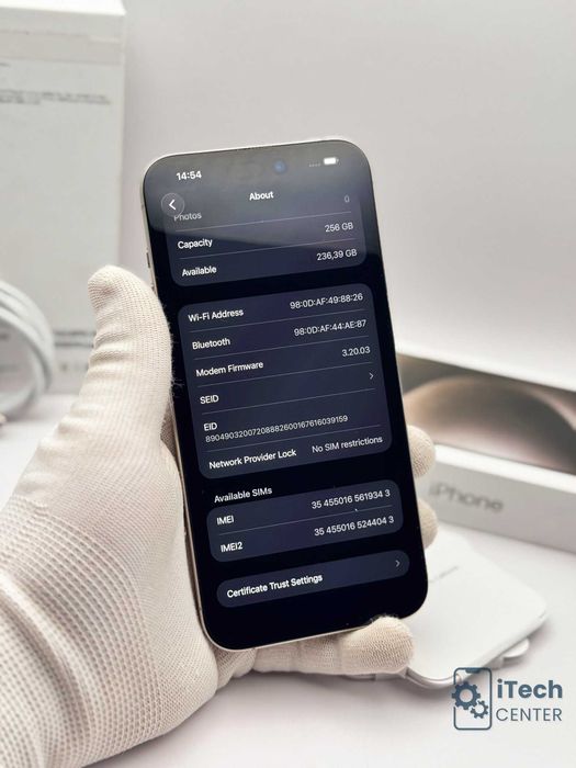 iPhone 15 Pro MAX, Natural, 100% батерия, КАТО НОВ, 1г. ГАРАНЦИЯ!